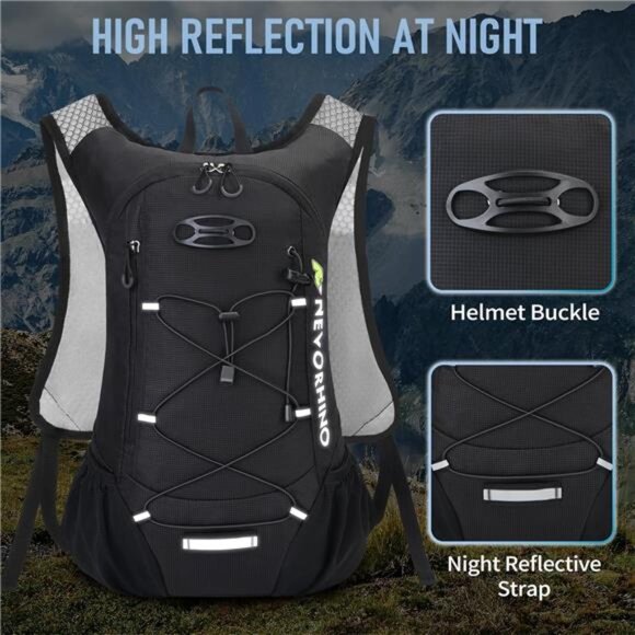 Lightweight Hydration Backpack, Running Backpack with 2L Water Bladder, Hydro - Picture 6 of 7